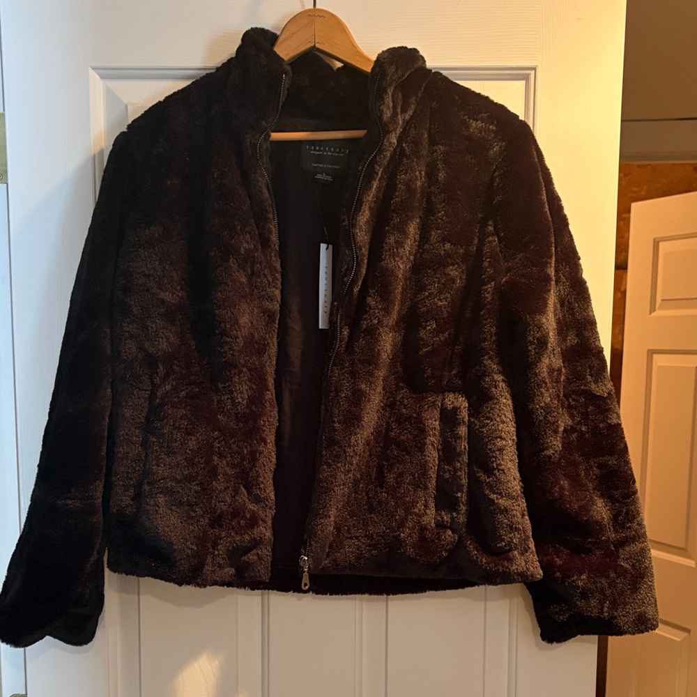Faux fur jacket